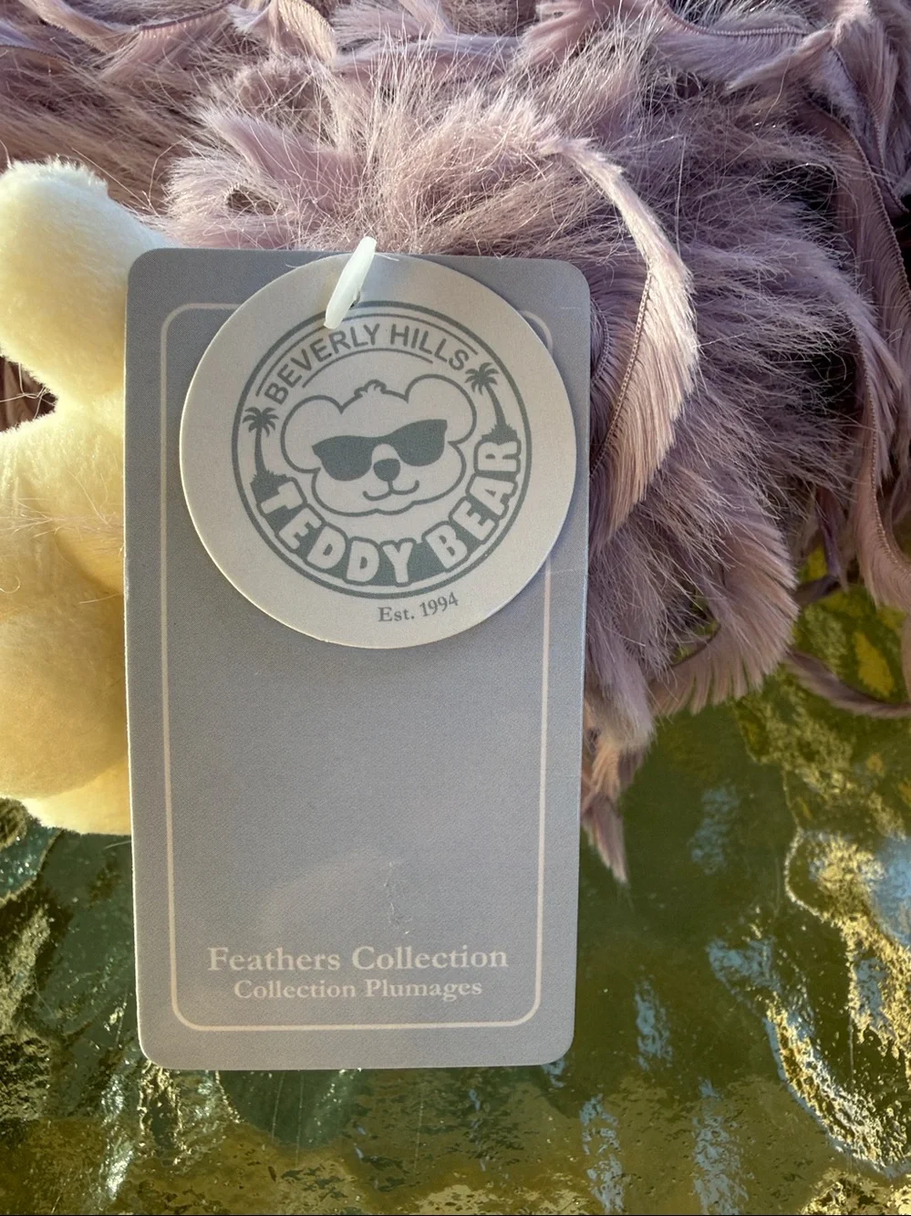 Beverly Hills Teddy Bear Feathers - Lilac Monkey 10”(Feathers Collection)